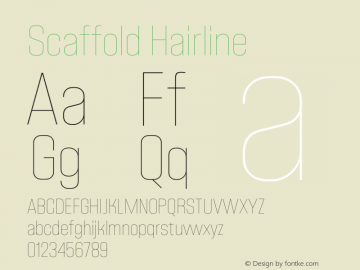 Scaffold-Hairline Version 1.000图片样张