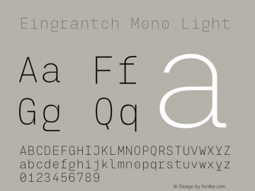 Eingrantch Mono Light Version 1.000图片样张