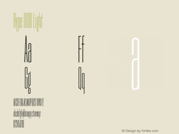 Hype 0100 Light Version 1.000;hotconv 1.0.109;makeotfexe 2.5.65596图片样张