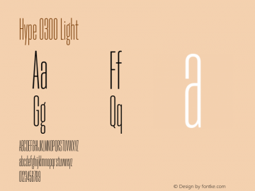 Hype 0300 Light Version 1.000;hotconv 1.0.109;makeotfexe 2.5.65596图片样张