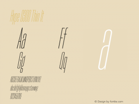 Hype 0300 Thin It Version 1.000;hotconv 1.0.109;makeotfexe 2.5.65596图片样张