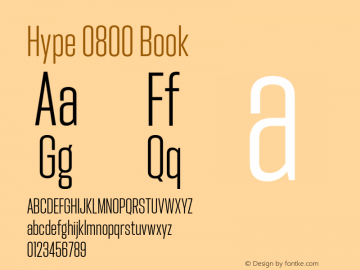 Hype 0800 Book Version 1.000;hotconv 1.0.109;makeotfexe 2.5.65596图片样张