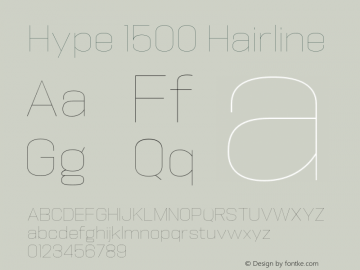 Hype 1500 Hairline Version 1.000;hotconv 1.0.109;makeotfexe 2.5.65596图片样张