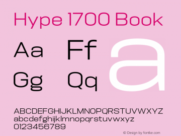 Hype 1700 Book Version 1.000;hotconv 1.0.109;makeotfexe 2.5.65596 Font Sample