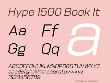 Hype 1500 Book It Version 1.000;hotconv 1.0.109;makeotfexe 2.5.65596 Font Sample