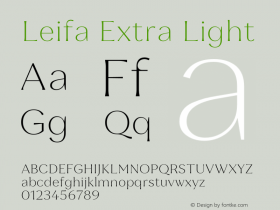 Leifa Extra Light Version 2.000图片样张