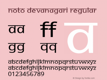 Noto Devanagari Version 2.000;GOOG;noto-source:20170915:90ef993387c0; ttfautohint (v1.7)图片样张