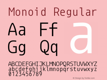 Monoid Regular Version 0.61图片样张