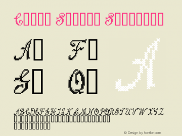 CrossStitchSplendid 1.000;PS 001.001;hotconv 1.0.56 Font Sample