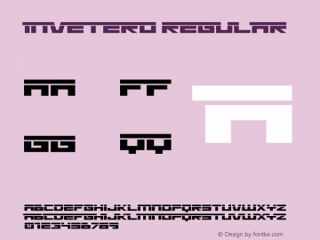 invetero Regular Version 1.000 Font Sample