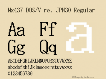 Mx437 DOS/V re. JPN30 v2.2-2020-11图片样张