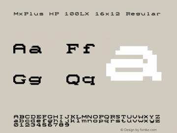 MxPlus HP 100LX 16x12 v2.2-2020-11 Font Sample