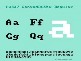 Px437 SanyoMBC55x v2.2-2020-11 Font Sample