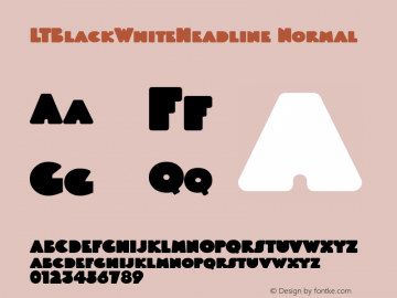 LTBlackWhiteHeadline Normal Lino 27.03.1997图片样张