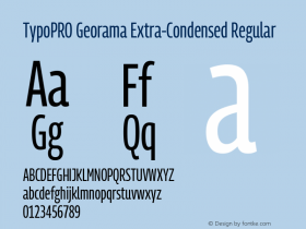 TypoPRO Georama Extra Condensed Regular Version 1.001图片样张