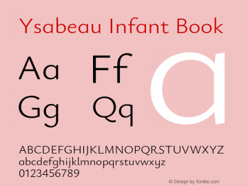 Ysabeau Infant Book Version 0.014;FEAKit 1.0图片样张