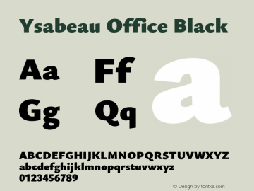 Ysabeau Office Black Version 0.014;FEAKit 1.0图片样张