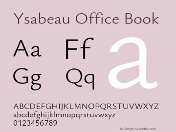 Ysabeau Office Book Version 0.014;FEAKit 1.0图片样张