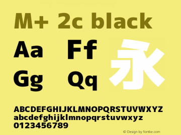 M+ 2c black 图片样张