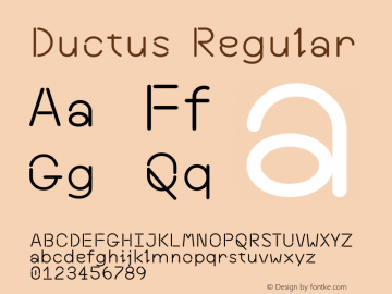 Ductus Version 001.000图片样张