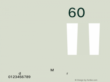 汉仪旗黑-60S Regular Version 5.01图片样张