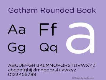 GothamRounded-Book Version 1.002图片样张