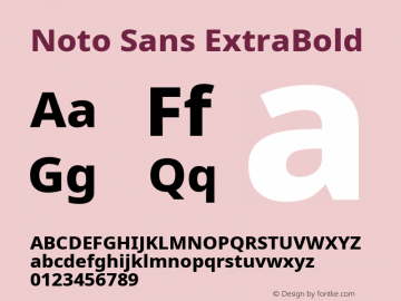 Noto Sans ExtraBold Version 2.004; ttfautohint (v1.8.3) -l 8 -r 50 -G 200 -x 14 -D latn -f none -a qsq -X 