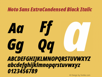 Noto Sans ExtraCondensed Black Italic Version 2.004; ttfautohint (v1.8.3) -l 8 -r 50 -G 200 -x 14 -D latn -f none -a qsq -X 