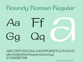 Roundy Roman Regular V.1.0图片样张