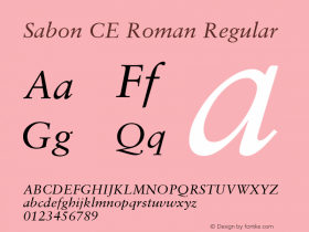 Sabon CE Roman Regular 001.002图片样张