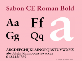 Sabon CE Roman Bold 001.002图片样张