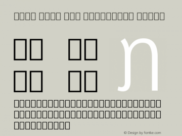 Noto Sans Lao Condensed Light Version 2.001 Font Sample