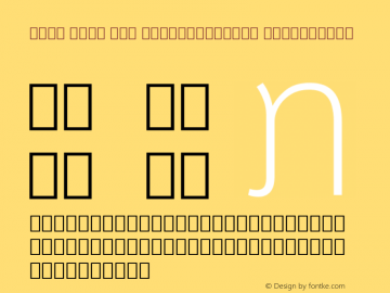 Noto Sans Lao SemiCondensed ExtraLight Version 2.001; ttfautohint (v1.8.3) -l 8 -r 50 -G 200 -x 14 -D lao -f none -a qsq -X 