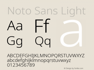 Noto Sans Light Version 2.004; ttfautohint (v1.8.3) -l 8 -r 50 -G 200 -x 14 -D latn -f none -a qsq -X 