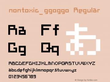 nontoxic_ggoggo Regular 1.0图片样张