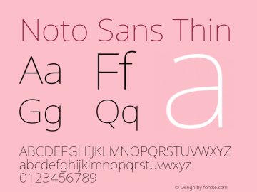 Noto Sans Thin Version 2.004; ttfautohint (v1.8.3) -l 8 -r 50 -G 200 -x 14 -D latn -f none -a qsq -X 