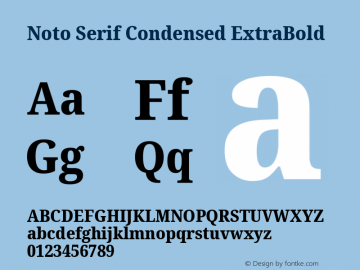 Noto Serif Condensed ExtraBold Version 2.004; ttfautohint (v1.8.3) -l 8 -r 50 -G 200 -x 14 -D latn -f none -a qsq -X 