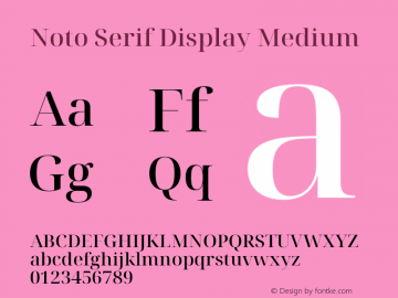 Noto Serif Display Medium Version 2.003图片样张