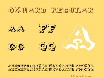 OxNard Regular Unknown Font Sample