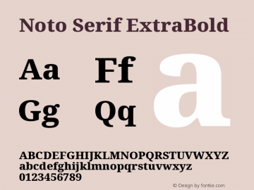 Noto Serif ExtraBold Version 2.004; ttfautohint (v1.8.3) -l 8 -r 50 -G 200 -x 14 -D latn -f none -a qsq -X 