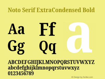 Noto Serif ExtraCondensed Bold Version 2.004; ttfautohint (v1.8.3) -l 8 -r 50 -G 200 -x 14 -D latn -f none -a qsq -X 