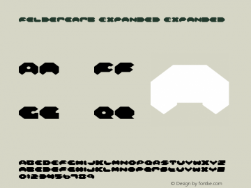Feldercarb Expanded Expanded 001.000 Font Sample