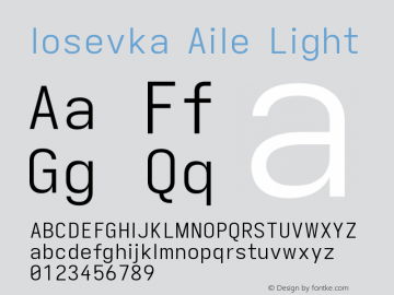 Iosevka Aile Light Version 5.0.8图片样张