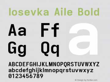 Iosevka Aile Bold Version 5.0.8图片样张