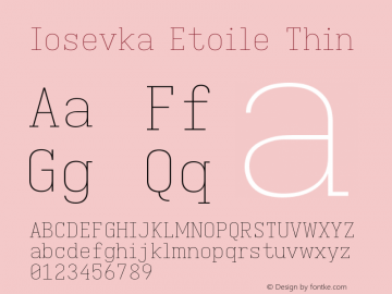 Iosevka Etoile Thin Version 5.0.8图片样张