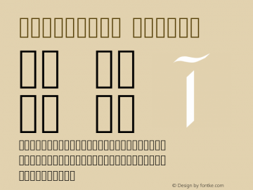 SanisFont Medium Version 001.000 Font Sample