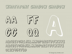 Whatafont Shadow Shadow 2 Font Sample