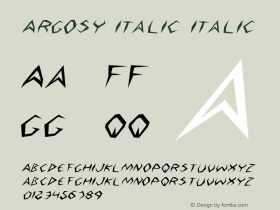 Argosy Italic Italic 2图片样张