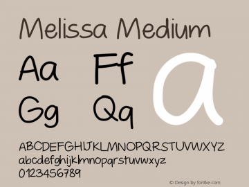 Melissa Medium Version 001.000图片样张