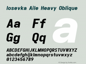 Iosevka Aile Heavy Oblique Version 5.0.8; ttfautohint (v1.8.3)图片样张